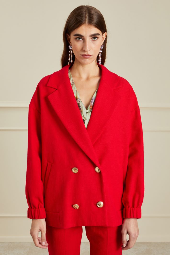 Giacca a uovo - ROSSO - Fashion Market - 2