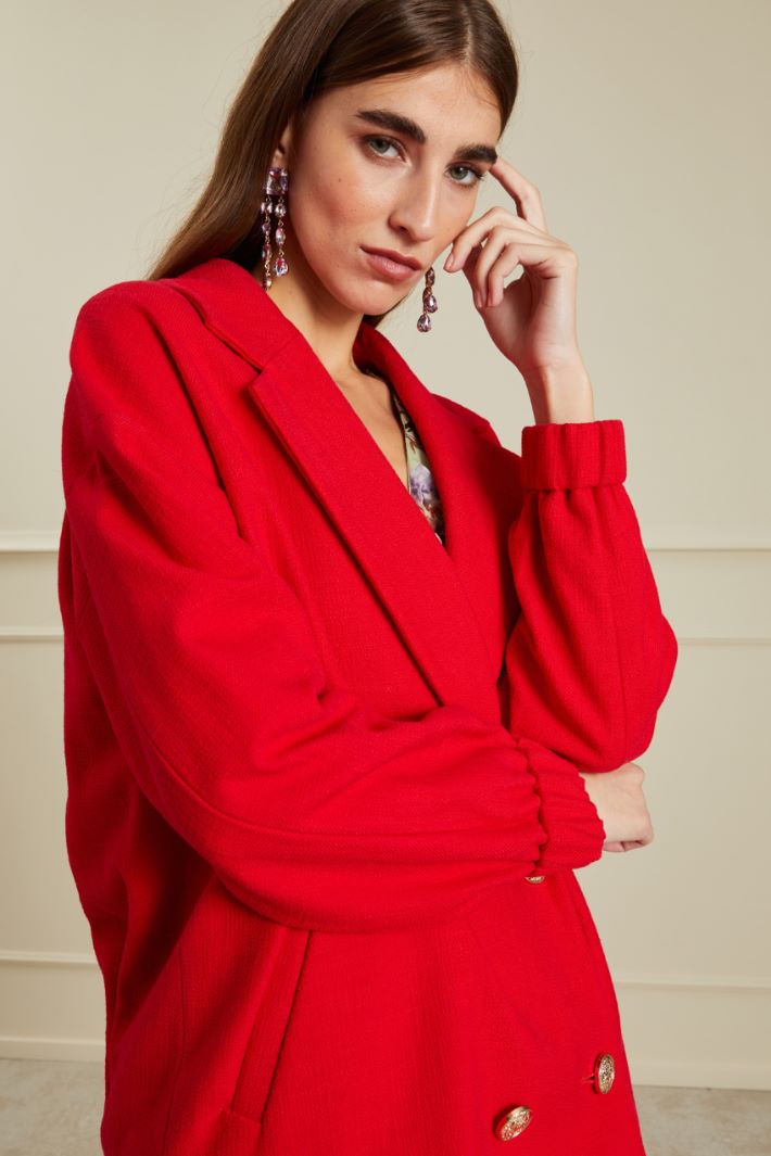 Giacca a uovo - ROSSO - Fashion Market - 3