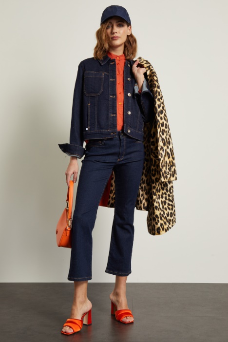 Camicia sahariana con plastron Fashion Market