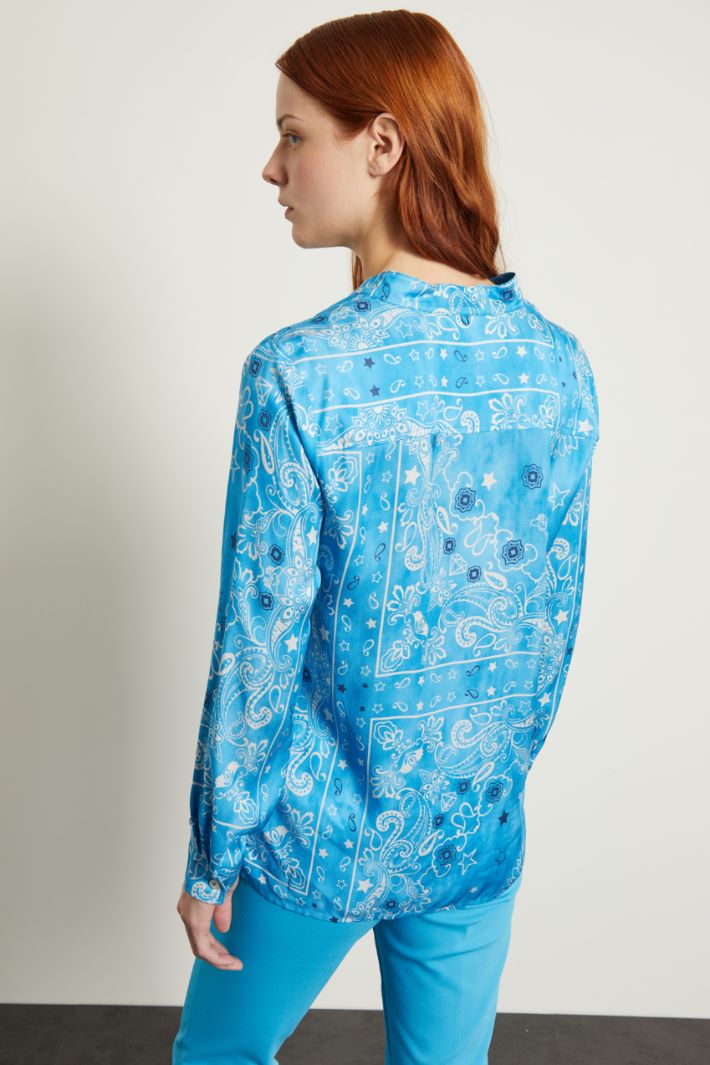 Blusa con collo a foulard Fashion Market - 4