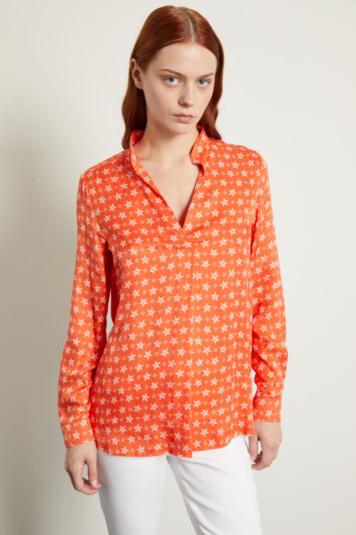 Blusa con collo a foulard Fashion Market - 2