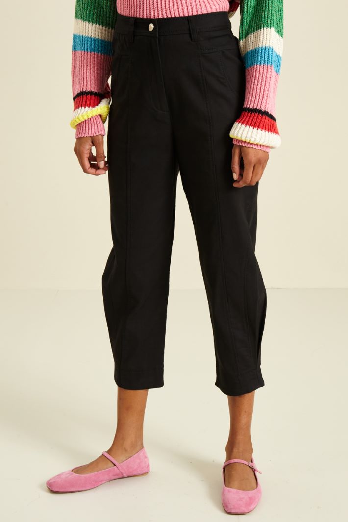 Pantaloni a carota - NERO - Fashion Market - 2