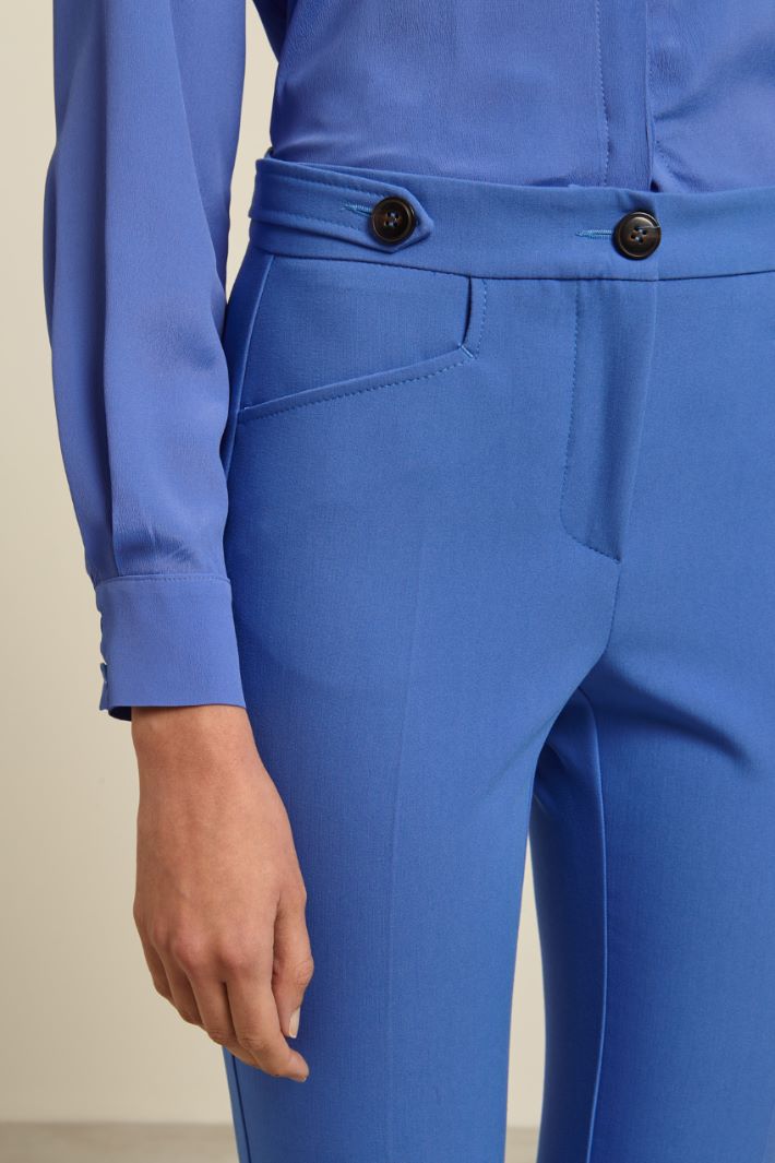 Pantaloni in tela double Fashion Market - 3