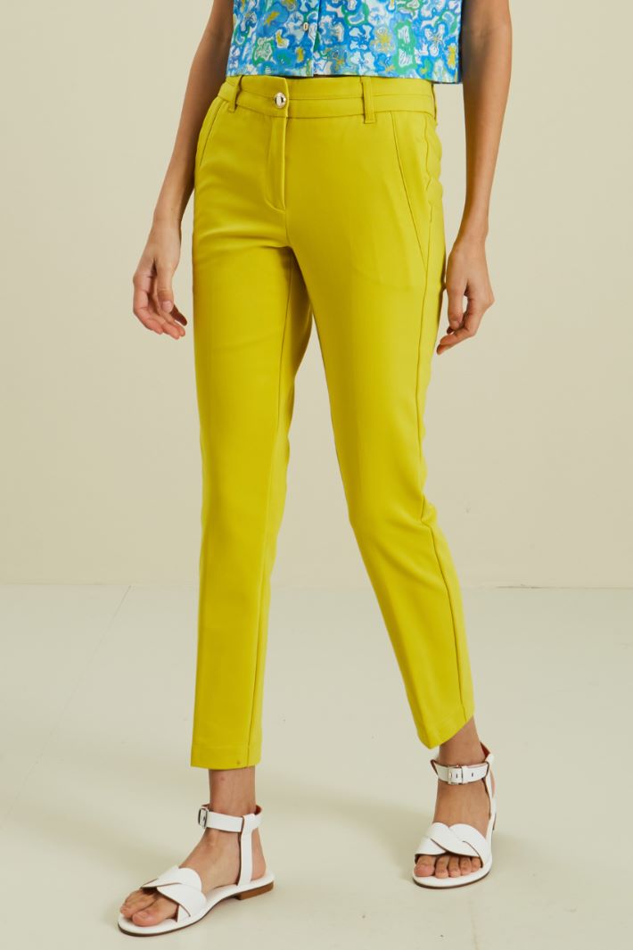 Pantaloni chino - GIALLO LIMONE - Fashion Market - 2