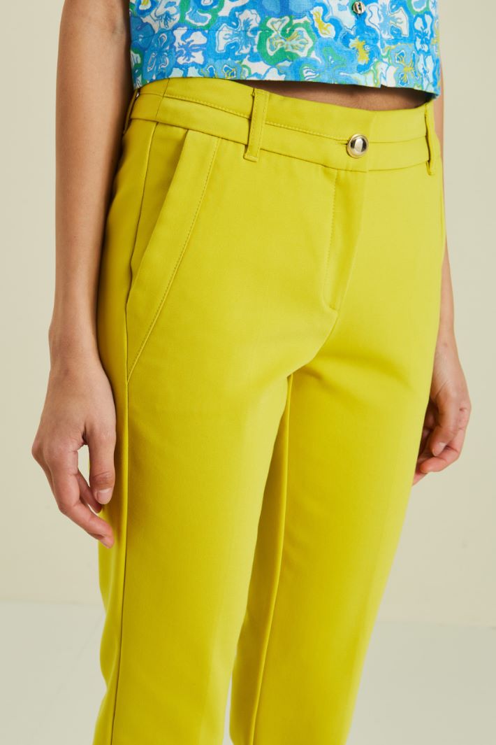 Pantaloni chino - GIALLO LIMONE - Fashion Market - 3