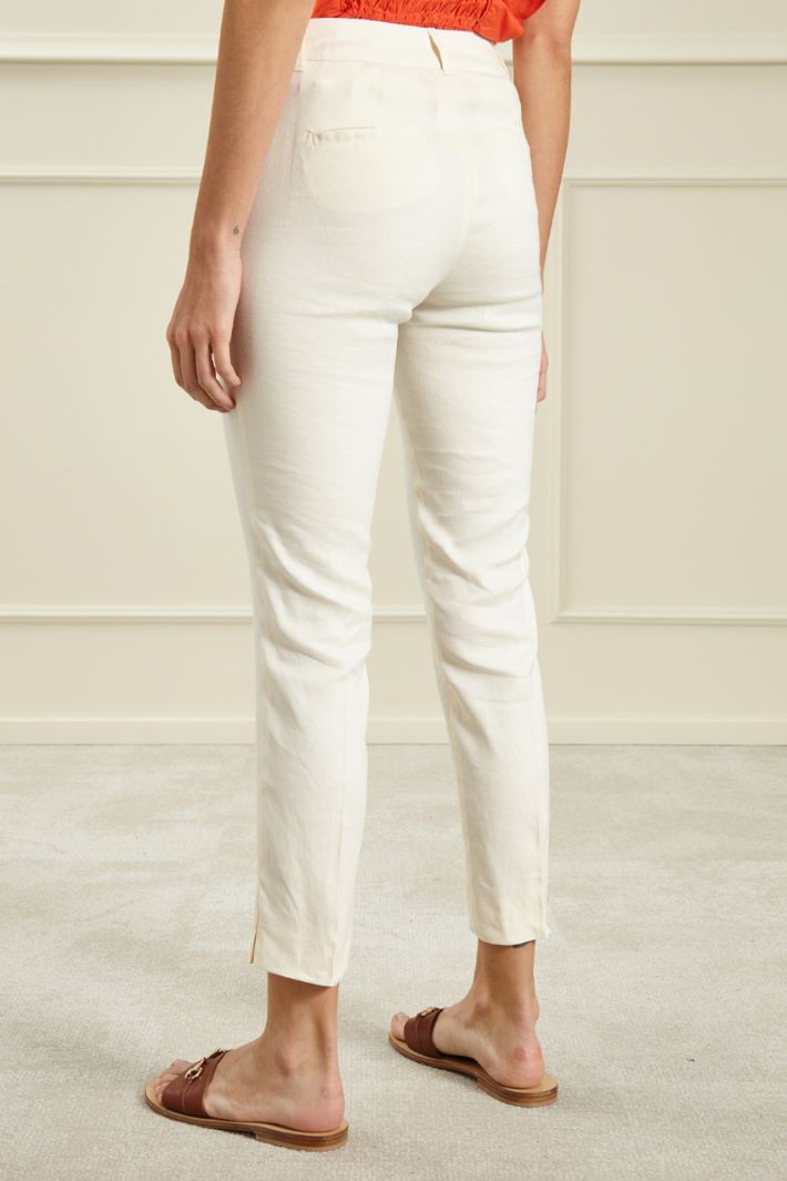 Pantaloni in stuoia - LATTE - Fashion Market - 4