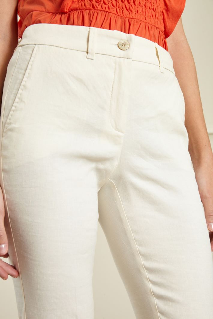 Pantaloni in stuoia - LATTE - Fashion Market - 3