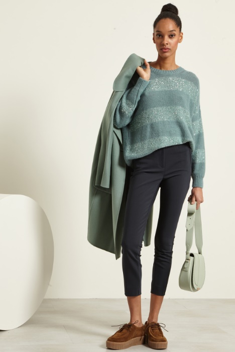 Pantaloni slim a vita alta Fashion Market