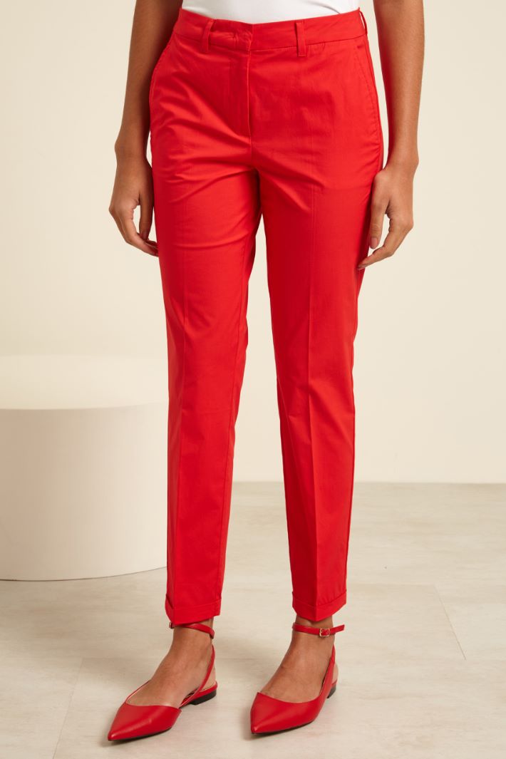 Pantaloni con risvolti Fashion Market - 2