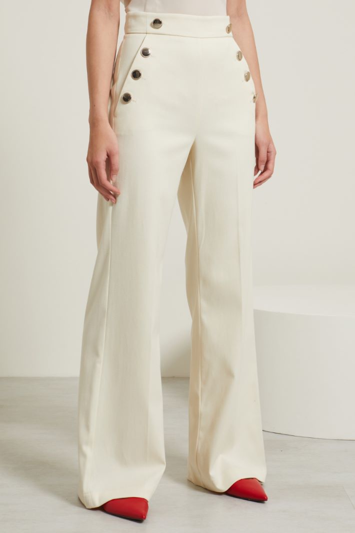 Pantaloni con bottoni Fashion Market - 2