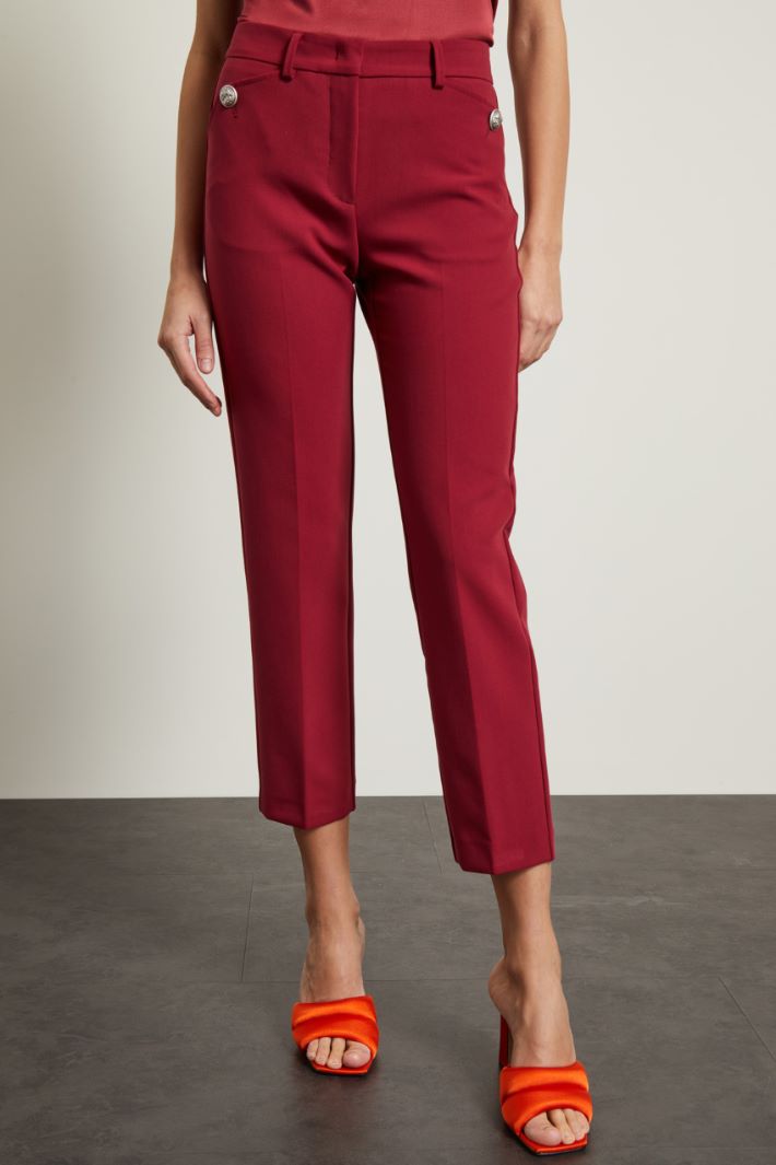 Pantaloni con bottoni Fashion Market - 2