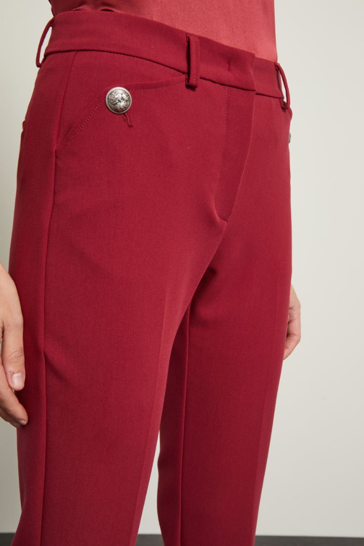 Pantaloni con bottoni Fashion Market - 3
