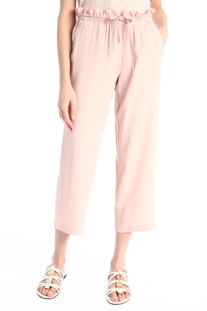 Pantaloni jogger in crêpe - ROSA POLVERE - Fashion Market - 2