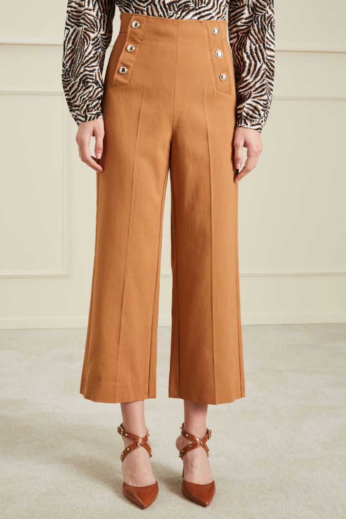 Pantaloni in viscosa - BISCOTTO - Fashion Market - 2