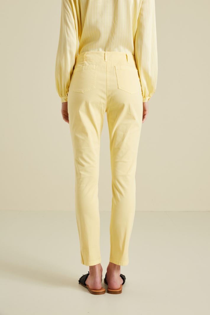 Pantaloni skinny in gabardina Fashion Market - 4