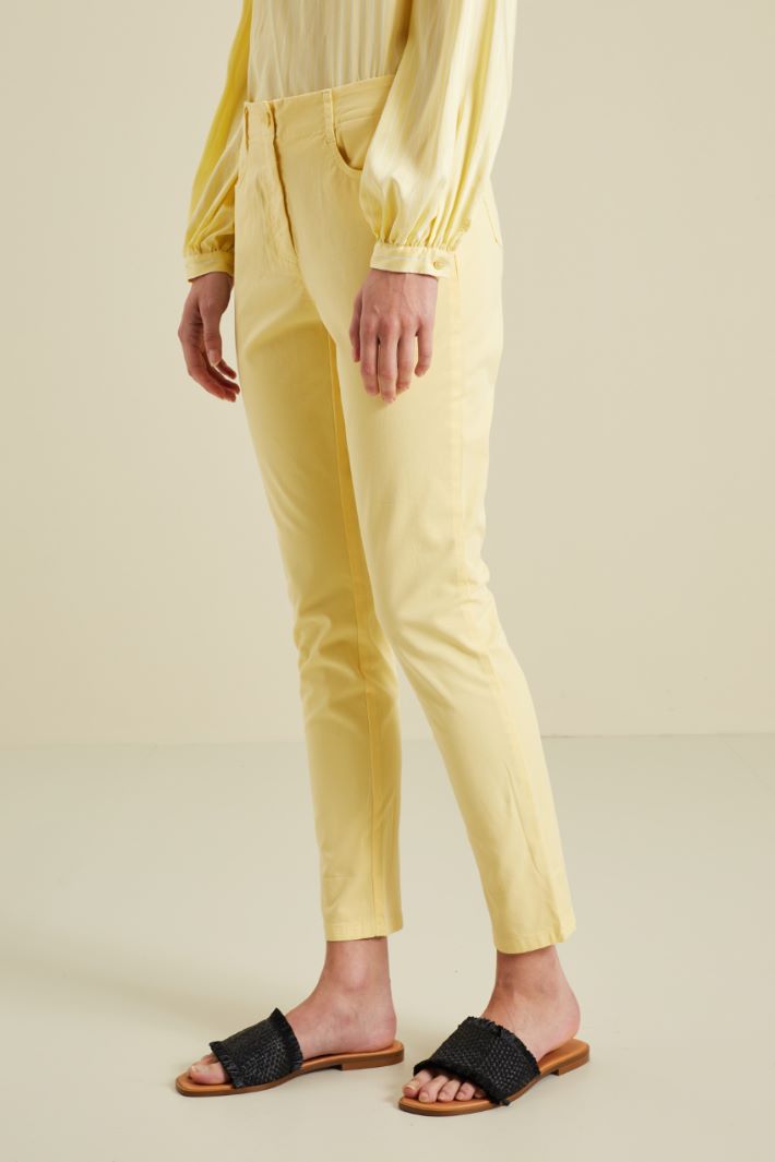 Pantaloni skinny in gabardina Fashion Market - 2
