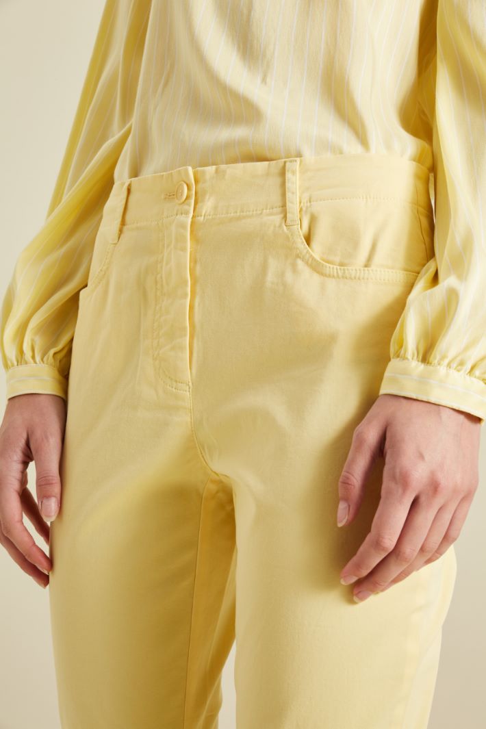 Pantaloni skinny in gabardina Fashion Market - 3