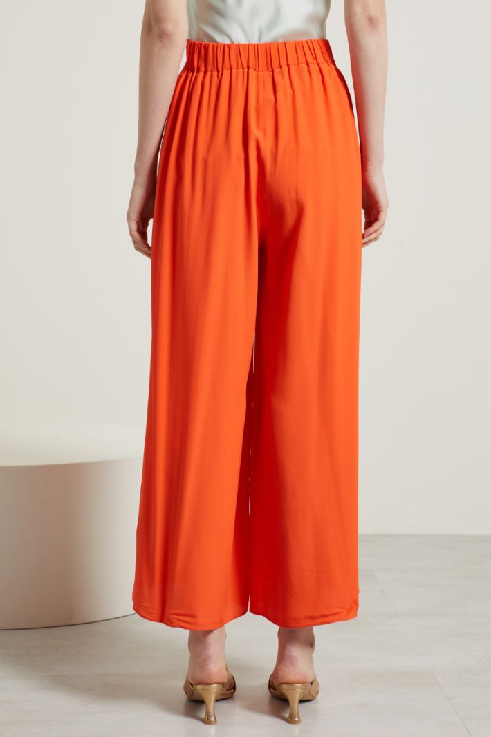 Pantaloni con pannelli - ARANCIONE - Fashion Market - 4