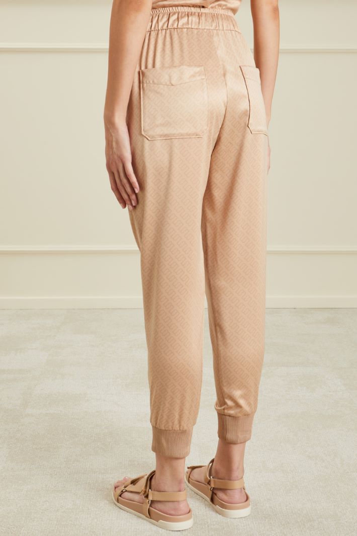 Pantaloni in raso - NOCCIOLA - Fashion Market - 4