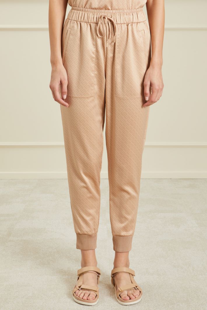 Pantaloni in raso - NOCCIOLA - Fashion Market - 2