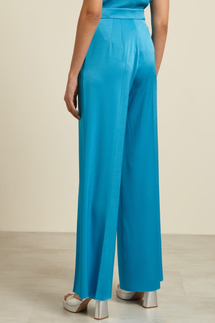 Pantaloni fluidi in raso Fashion Market - 4