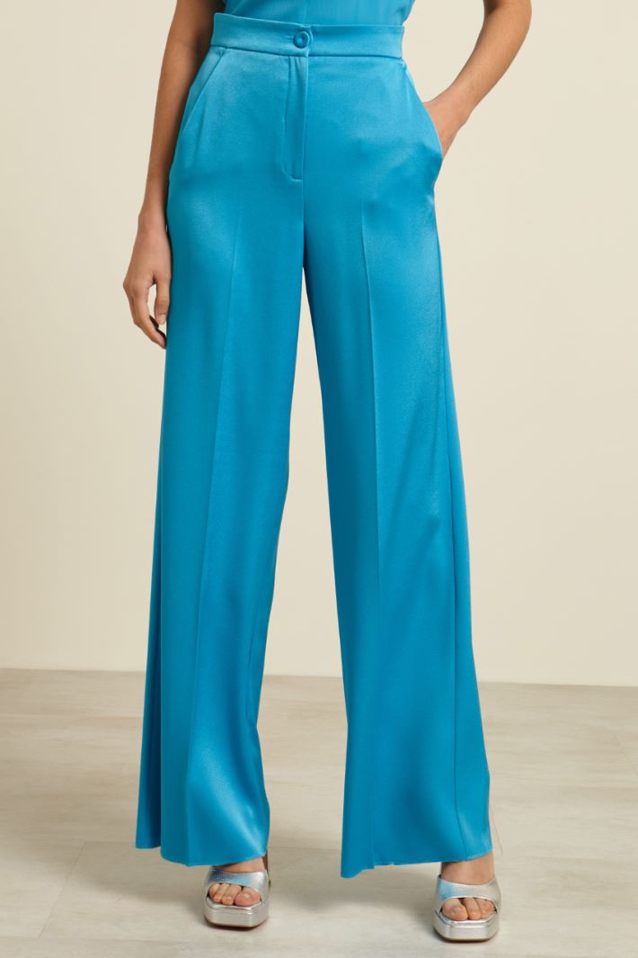 Pantaloni fluidi in raso Fashion Market - 2