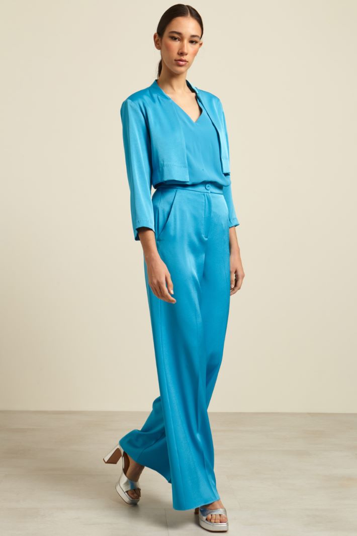 Pantaloni fluidi in raso Fashion Market