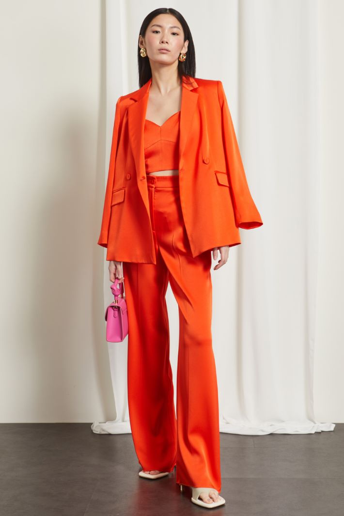 Pantaloni fluidi in raso Fashion Market