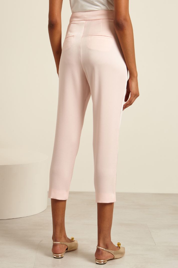 Pantaloni carrot cropped - ROSA CHIARO - Fashion Market - 4