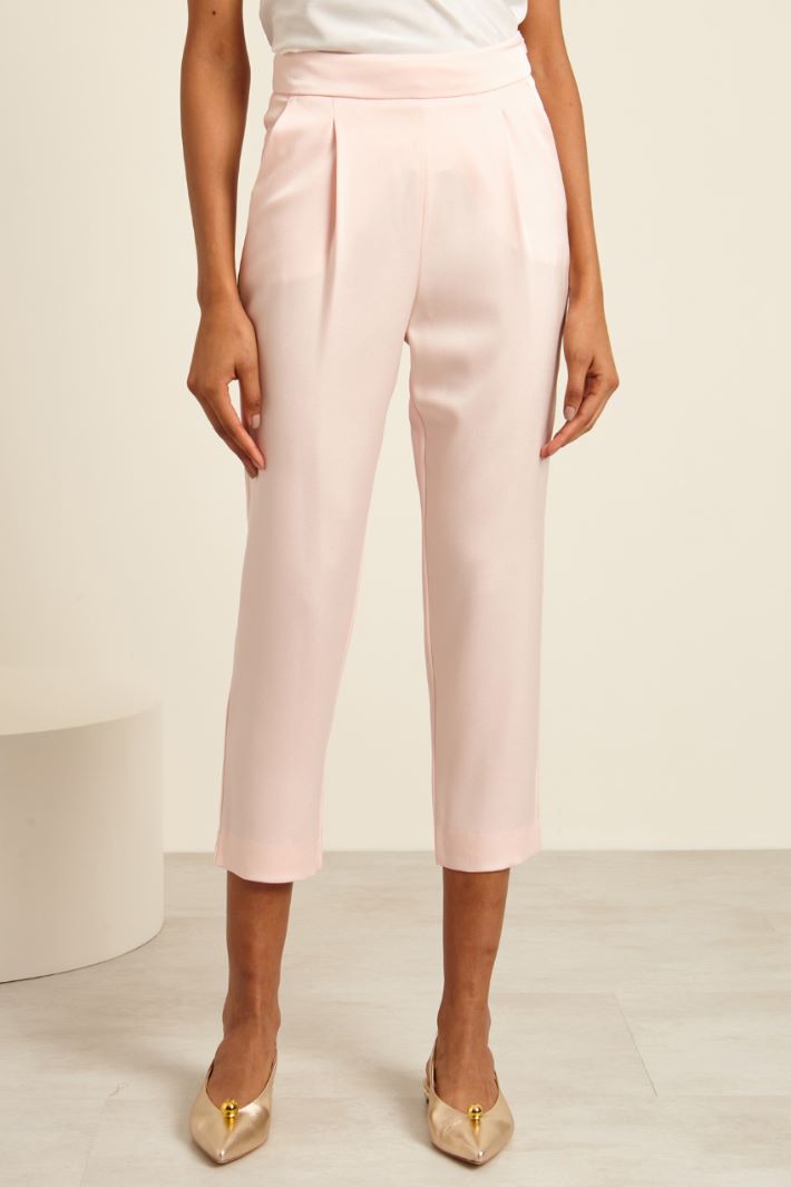 Pantaloni carrot cropped - ROSA CHIARO - Fashion Market - 2