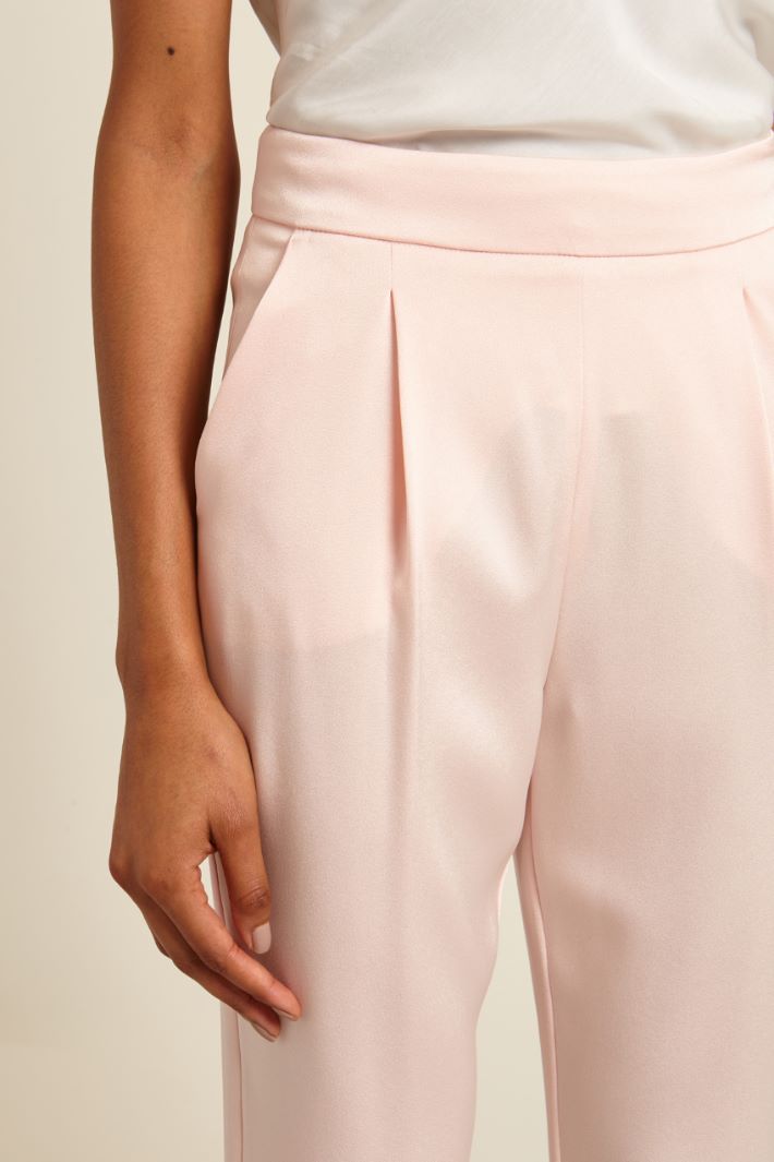 Pantaloni carrot cropped - ROSA CHIARO - Fashion Market - 3