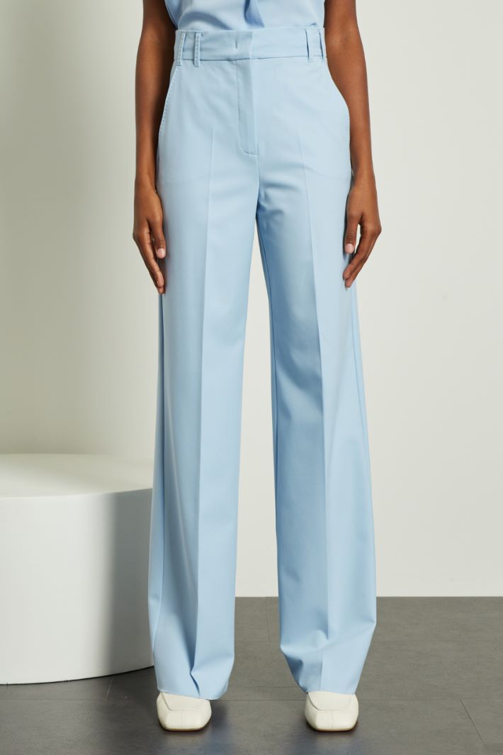 Pantaloni con piega stirata Fashion Market - 2