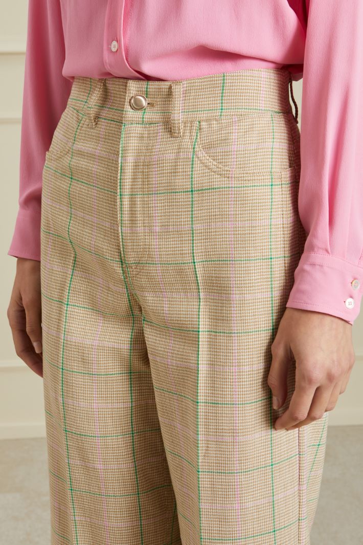 Pantaloni in stuoia - BEIGE - Fashion Market - 3
