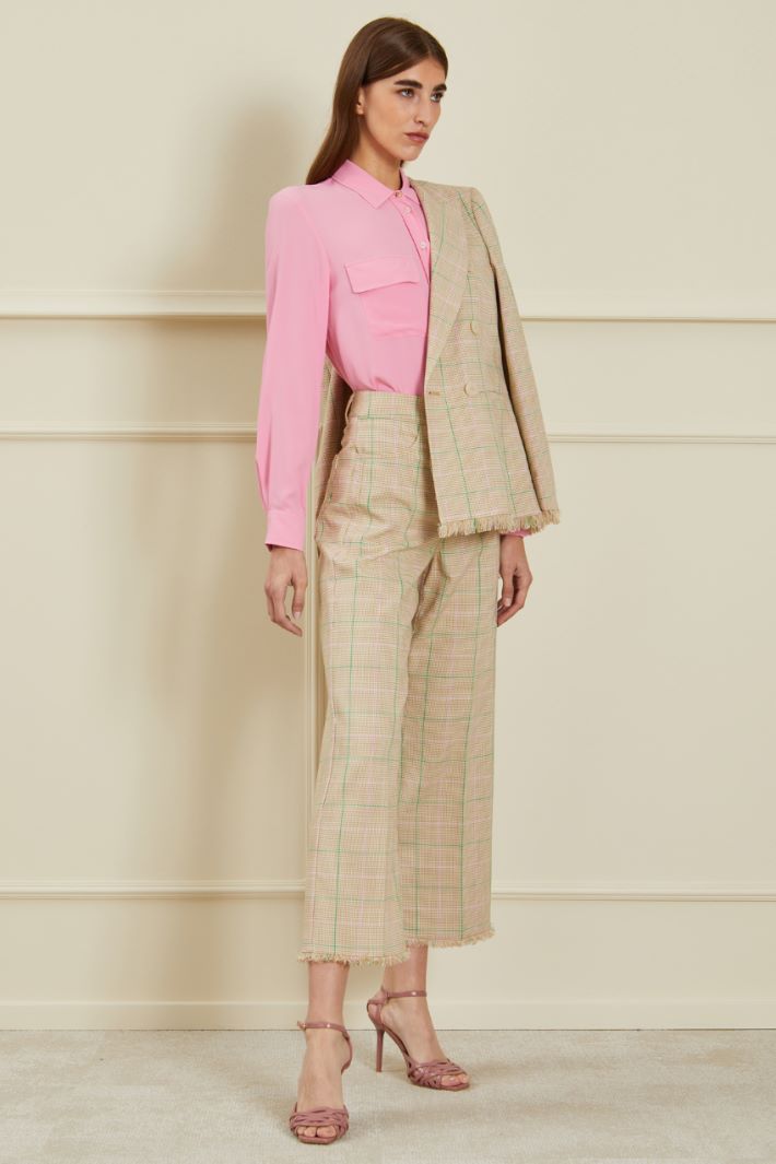 Pantaloni in stuoia - BEIGE - Fashion Market