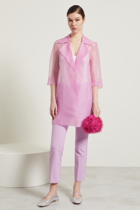 Pantaloni cropped in tela Fashion Market