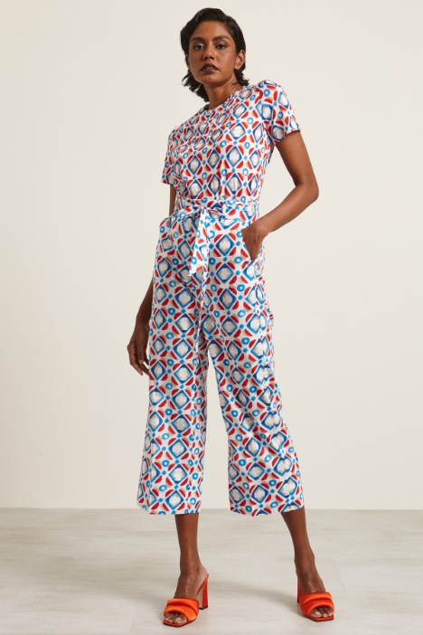 Pantaloni in popeline stampato Fashion Market