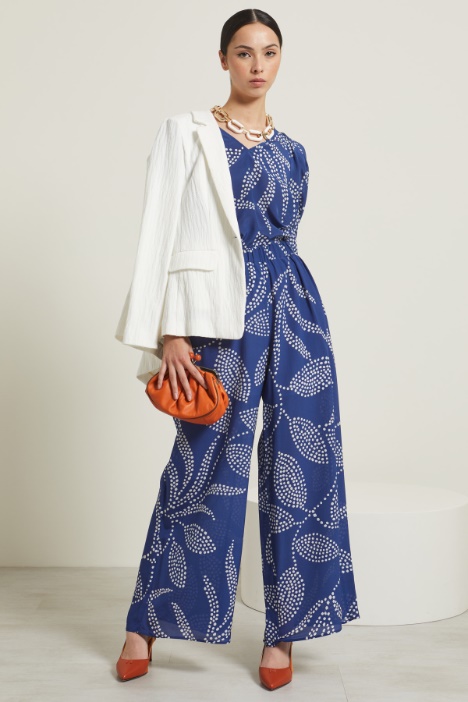 Pantaloni in crépe de chine Fashion Market