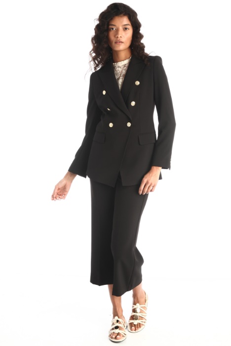 Pantaloni cropped in cady Fashion Market