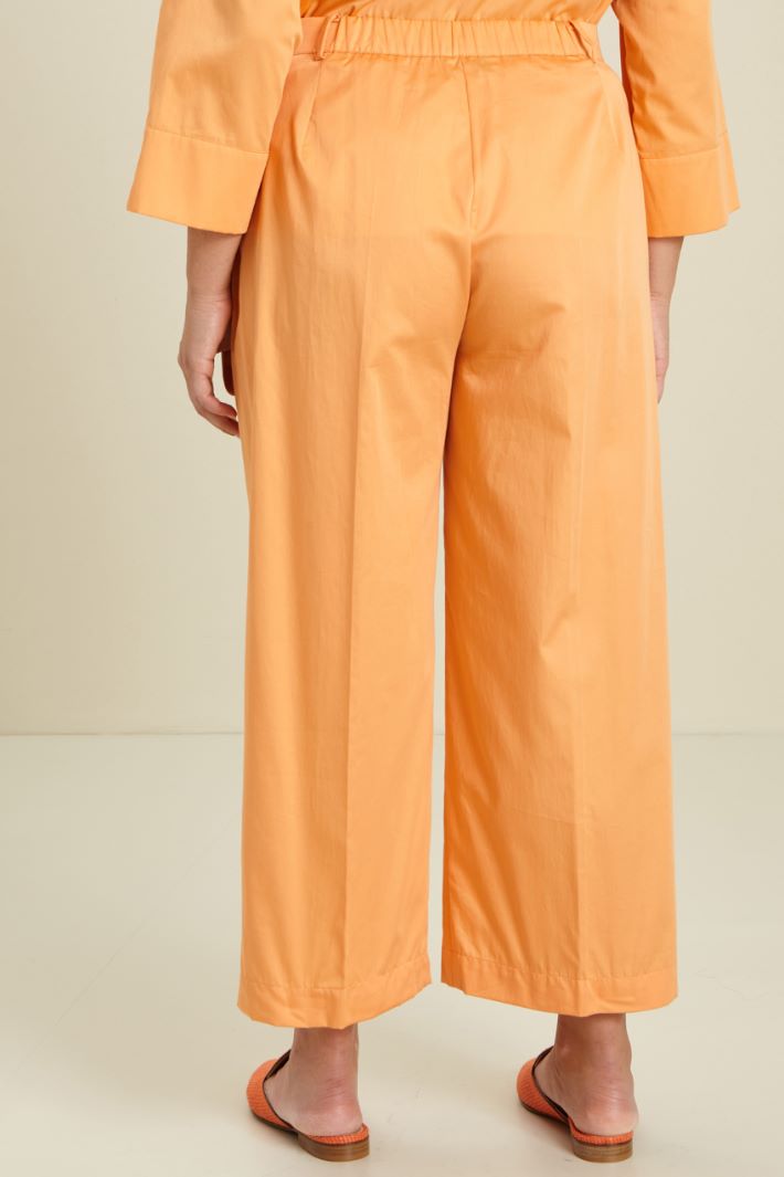 Pantaloni in raso di cotone Fashion Market - 4
