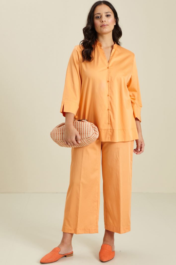 Pantaloni in raso di cotone Fashion Market