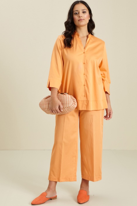 Pantaloni in raso di cotone Fashion Market