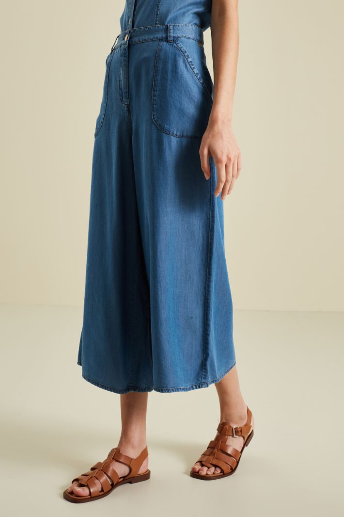 Pantaloni a effetto denim Fashion Market - 2