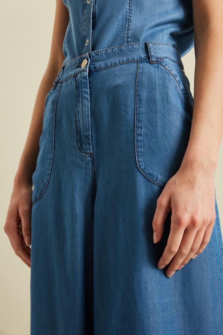 Pantaloni a effetto denim Fashion Market - 3