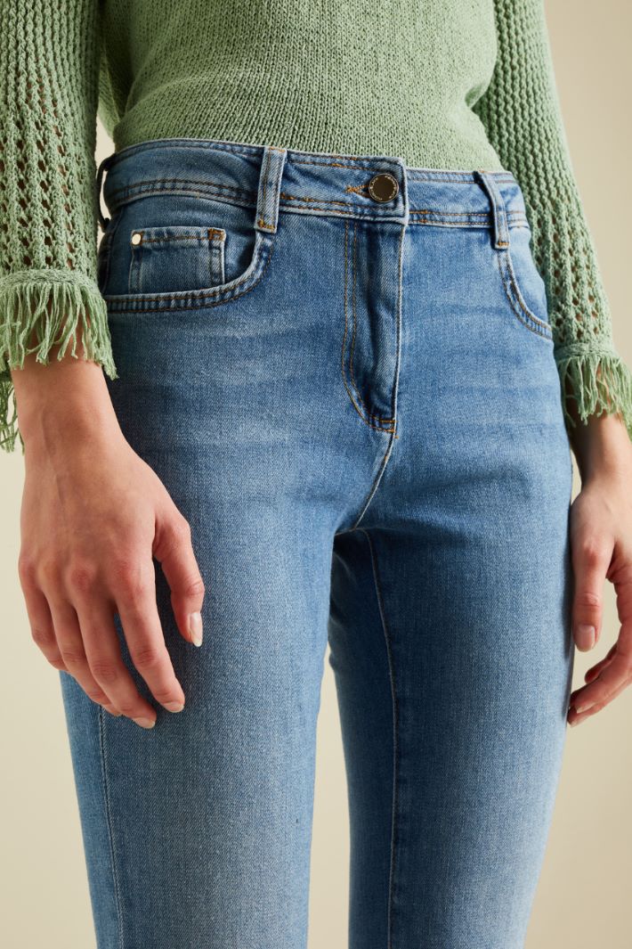 jeans a trombetta in cotone Fashion Market - 3