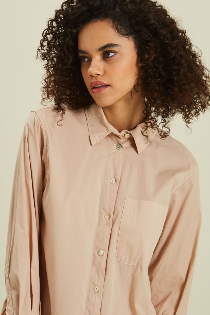 Camicia in popeline - NOCCIOLA - Fashion Market - 3