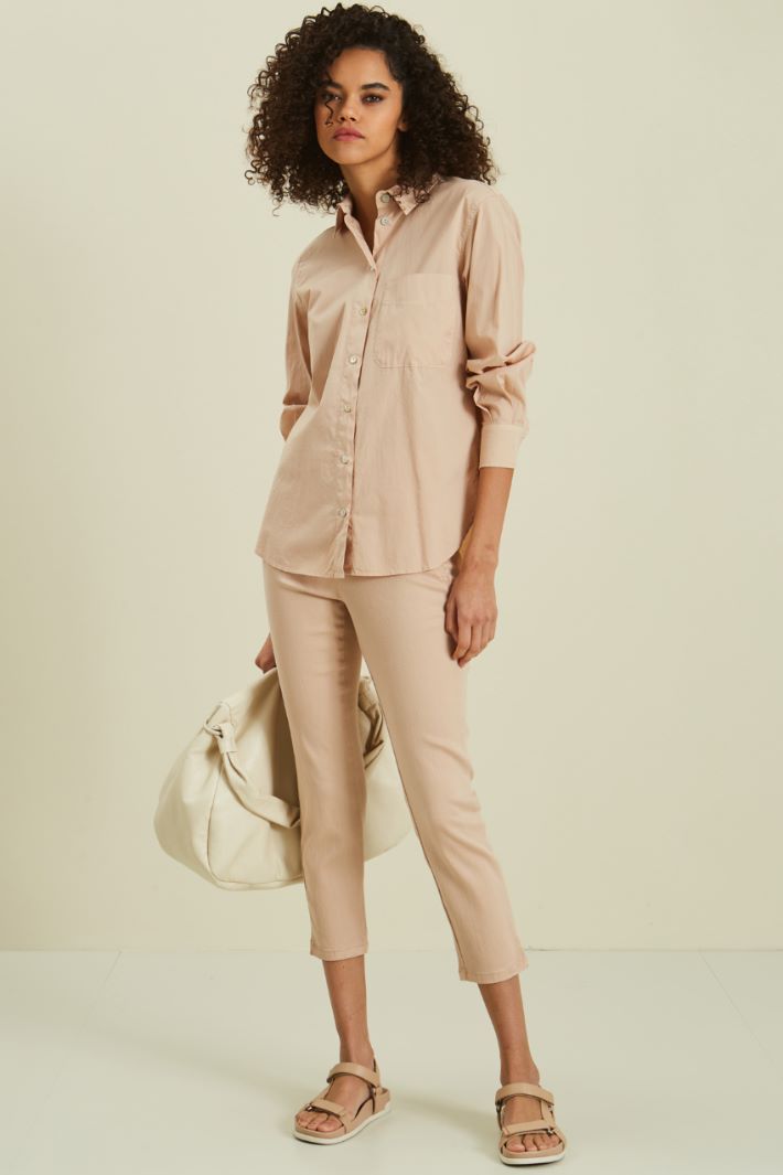 Camicia in popeline - NOCCIOLA - Fashion Market