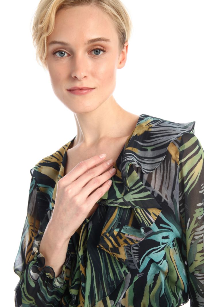 Abito in georgette a fantasia - BLU NOTTE - Fashion Market - 3