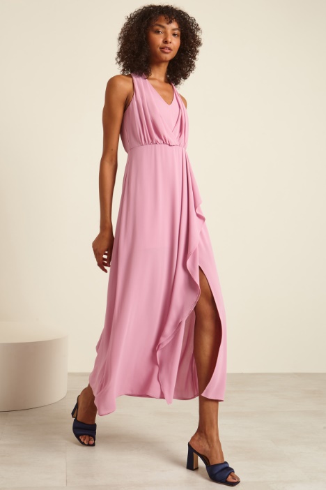 Abito lungo con spacco Fashion Market