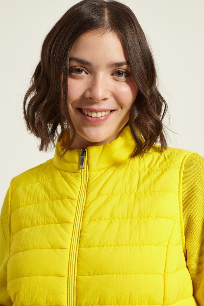 Gilet imbottito trapuntato - GIALLO - Fashion Market - 3