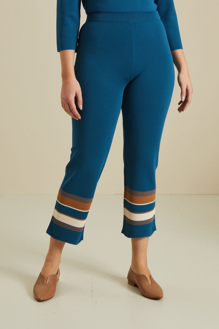Pantaloni in maglia di viscosa Fashion Market - 2